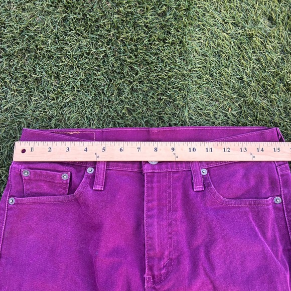 Levi's 513 White Tag 30x30 Pants Purple Cotton Stretch Jeans - Picture 4 of 11